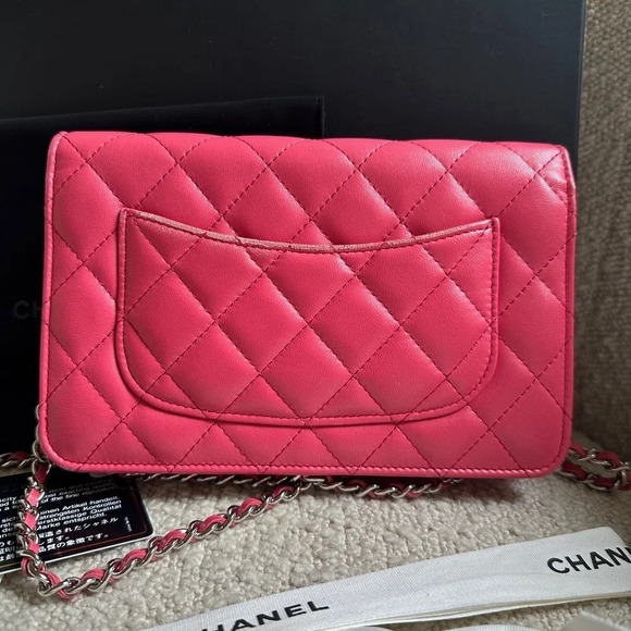 Chanel Barbie Pink Wallet on  Chain WOC - Picture 12 of 14